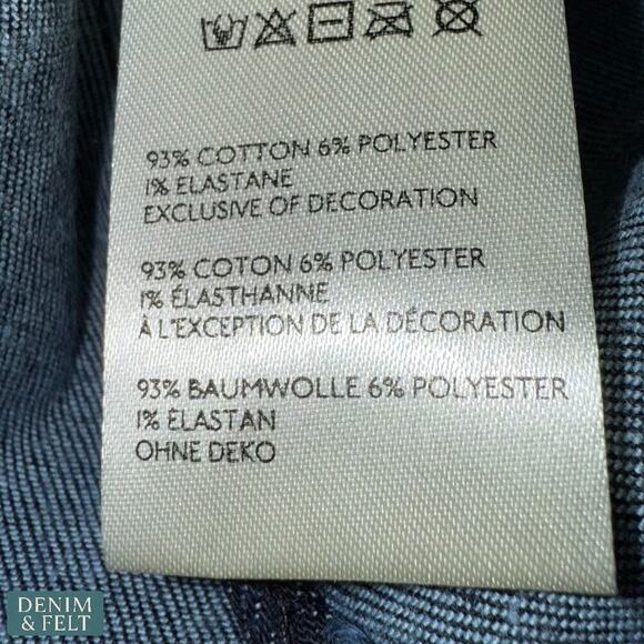 Free People Denim D/F Studded Backless Peplum Top XS Dark Rinse NWT/NEW!! - Picture 16 of 16